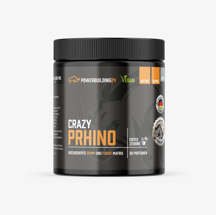 PB24 Crazy Prhino Pre Workout Supplement